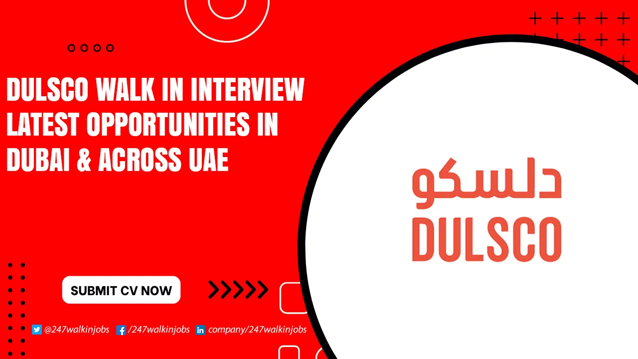 Dulsco Careers for Freshers Dulsco Walk in Interview
