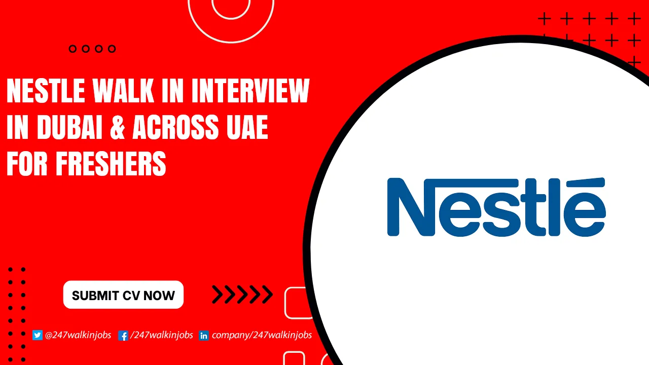 Nestle Job Vacancy for Freshers Nestle Walk in Interview