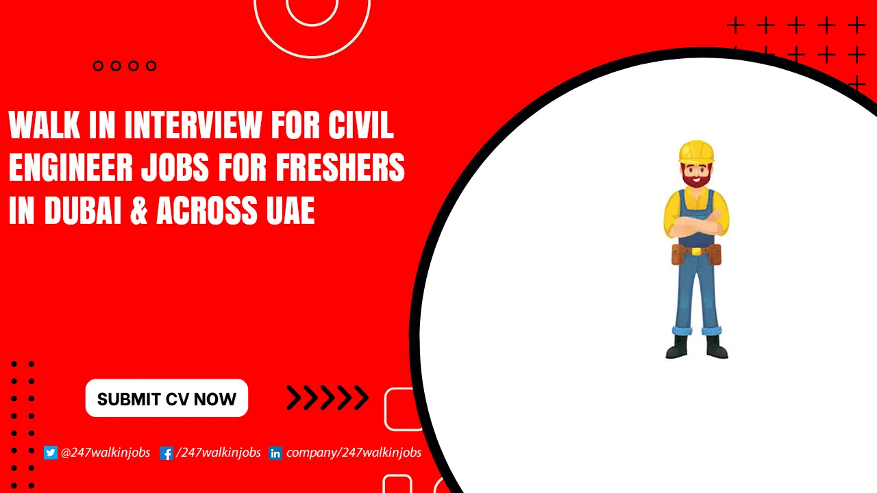 Civil Engineer Jobs for Freshers near Me Walk in Interview for Civil Engineer Jobs