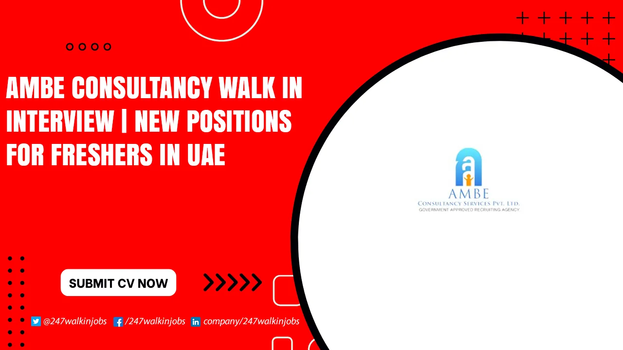 Ambe Consultancy Walk in Interview